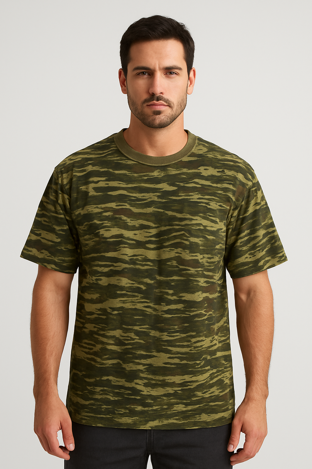 PANTSI CLOTHING  |  Ανδρικό Στρατιωτικό Καμουφλάζ T-Shirt – 100% Βαμβάκι, Άνετο & Ανθεκτικό