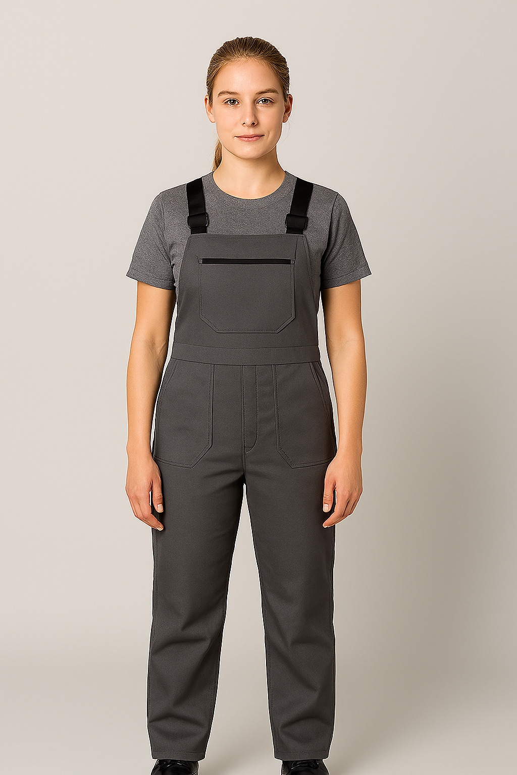 Unisex Φόρμα Εργασίας Γκρι – Ανθεκτική & Λειτουργική