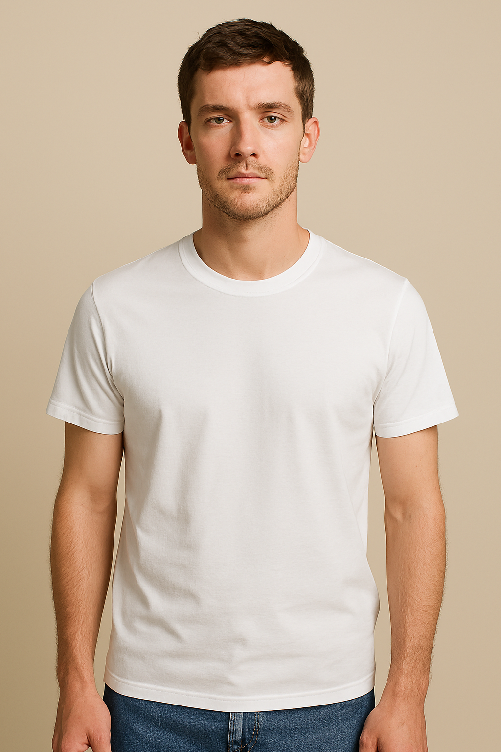 Μπλουζάκι Λευκό Κοντομάνικο Unisex 100% Βαμβάκι – S έως 3XL