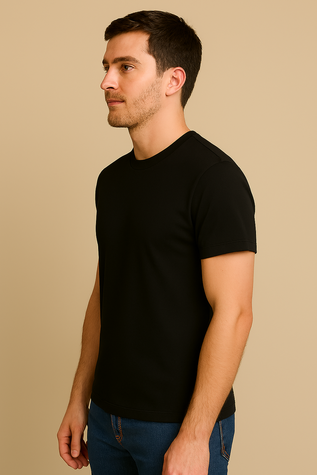 Μπλουζάκι Μάυρο Κοντομάνικο Unisex 100% Βαμβάκι – S έως 3XL