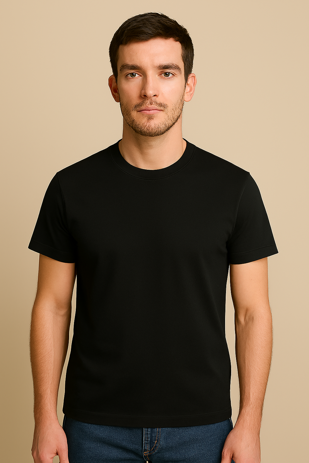 Μπλουζάκι Μάυρο Κοντομάνικο Unisex 100% Βαμβάκι – S έως 3XL