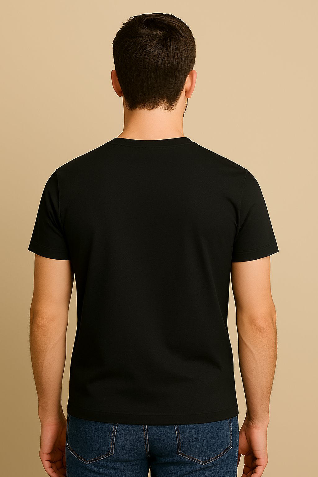 Μπλουζάκι Μάυρο Κοντομάνικο Unisex 100% Βαμβάκι – S έως 3XL